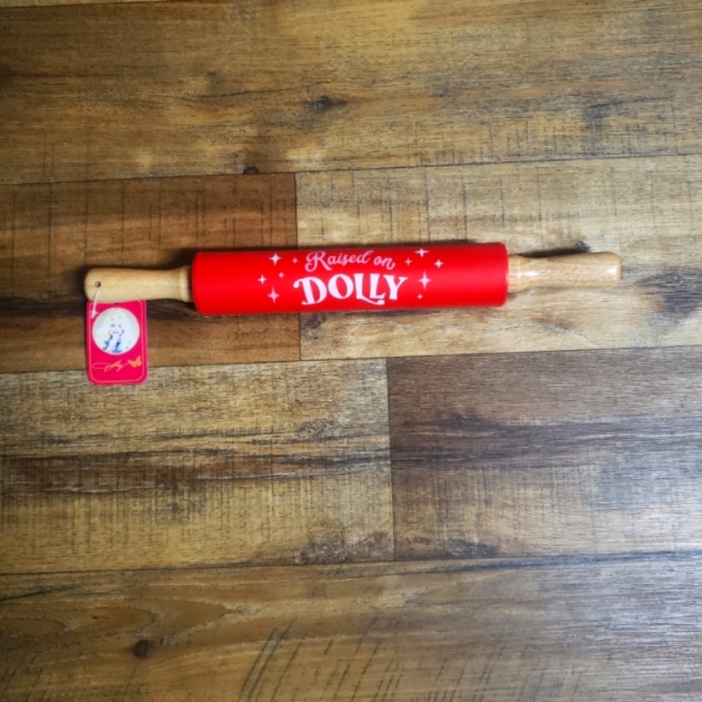 Raised On Dolly Red Rolling Pin
